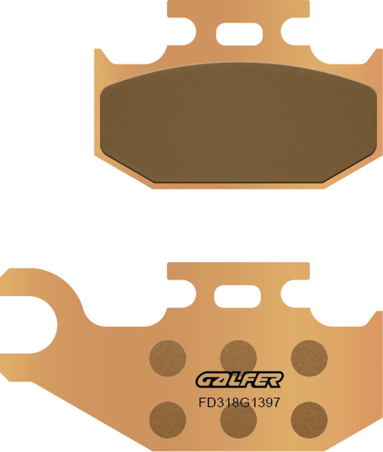 Front Right Sintered Quads Brake Pads - Galfer Compatible With Cannondale Cannibal 440 (2002)