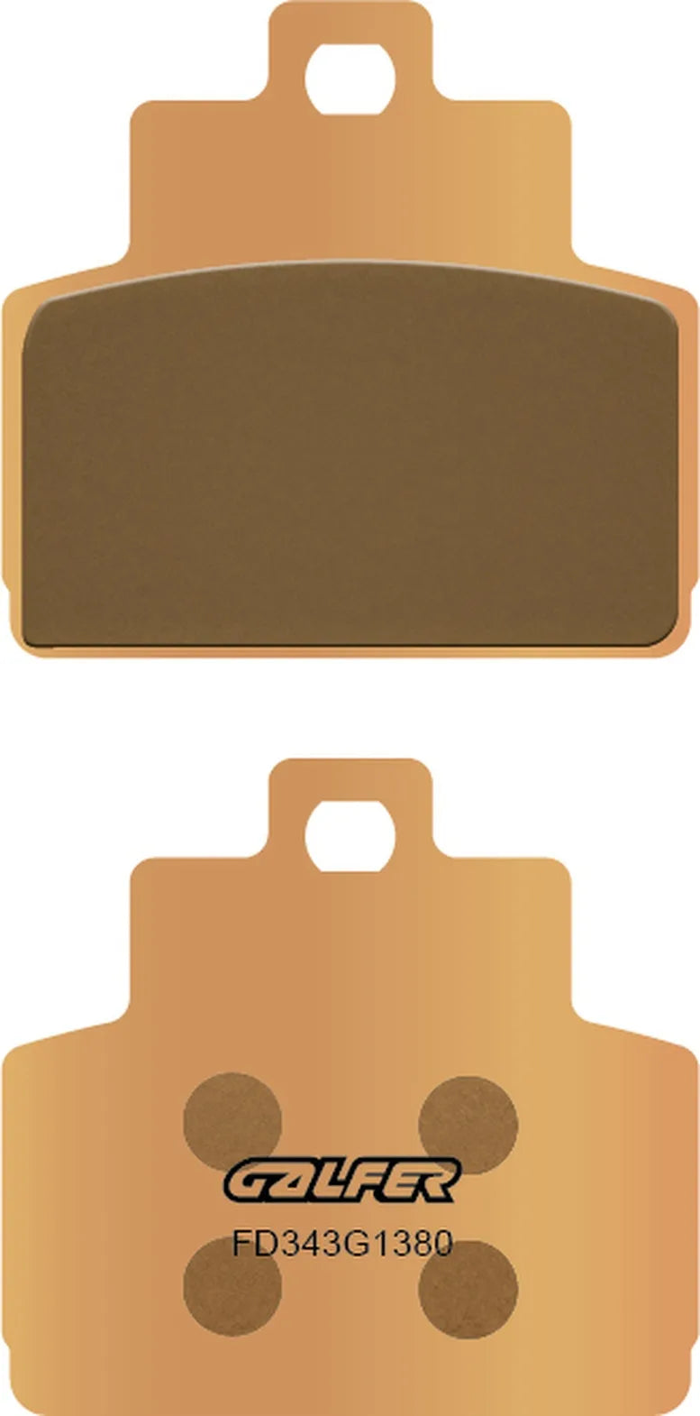 Rear Right Sintered Scooter Brake Pads - Galfer Compatible With Piaggio X10 125 (2012)