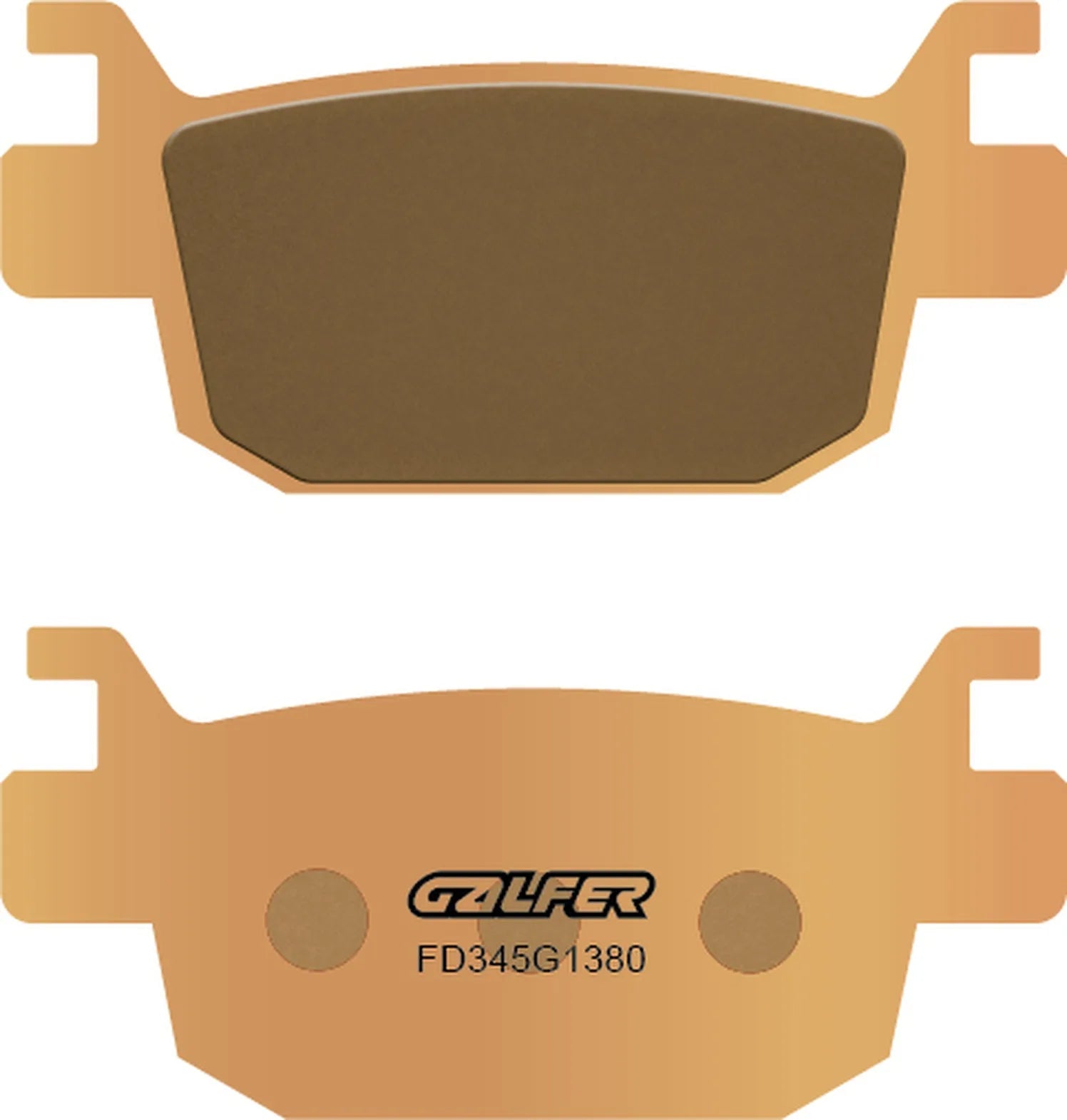 Rear Sintered Scooter Brake Pads - Galfer Compatible With Mitt 125 Adv (2023)