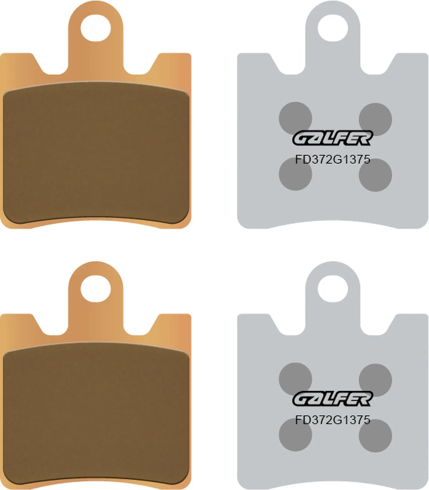 Front Sintered Sport Brake Pads - Galfer Compatible With Yamaha Fjr 1300 Abs (2006-2007)
