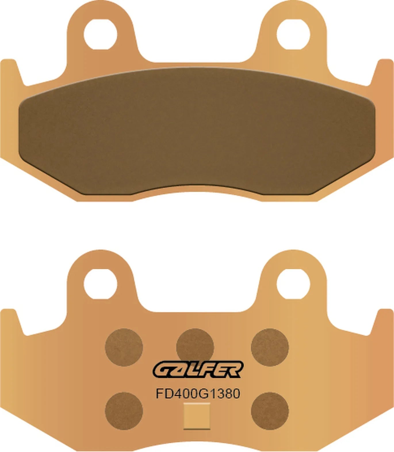 Rear Sintered Scooter Brake Pads - Galfer Compatible With Suzuki Ck 400 Sky Wave (2003)
