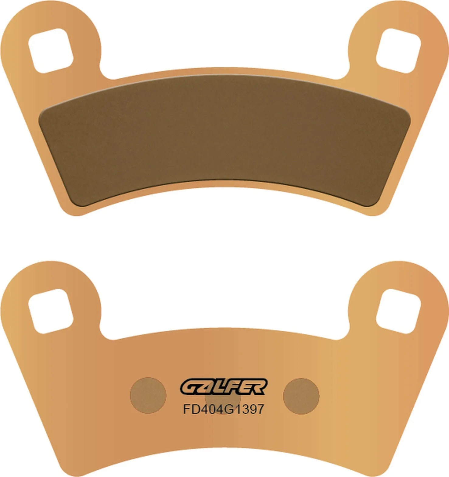 Front Sintered Quads Brake Pads - Galfer Compatible With Polaris Outlaw 525 S (2008)