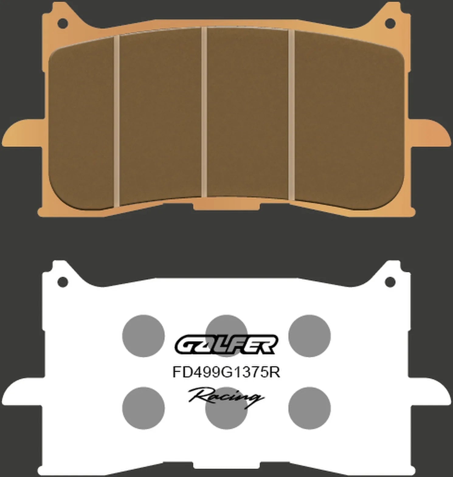 Front Sintered Sport Racing Brake Pads - Galfer Compatible With Rieju Adventura Legend 500 (2022)
