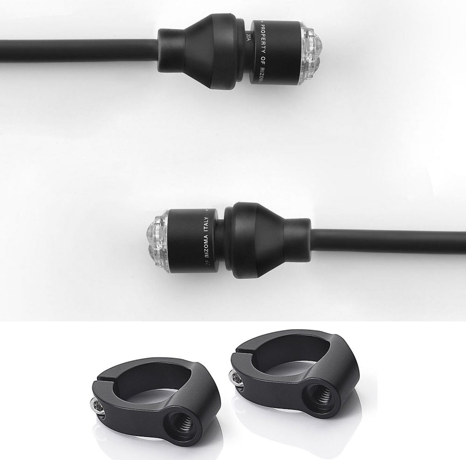 Couple Led Turn Signal Front + Mirror Kit Light Unit - Rizoma Compatible With Triumph Bonneville T120 (2016-2020)