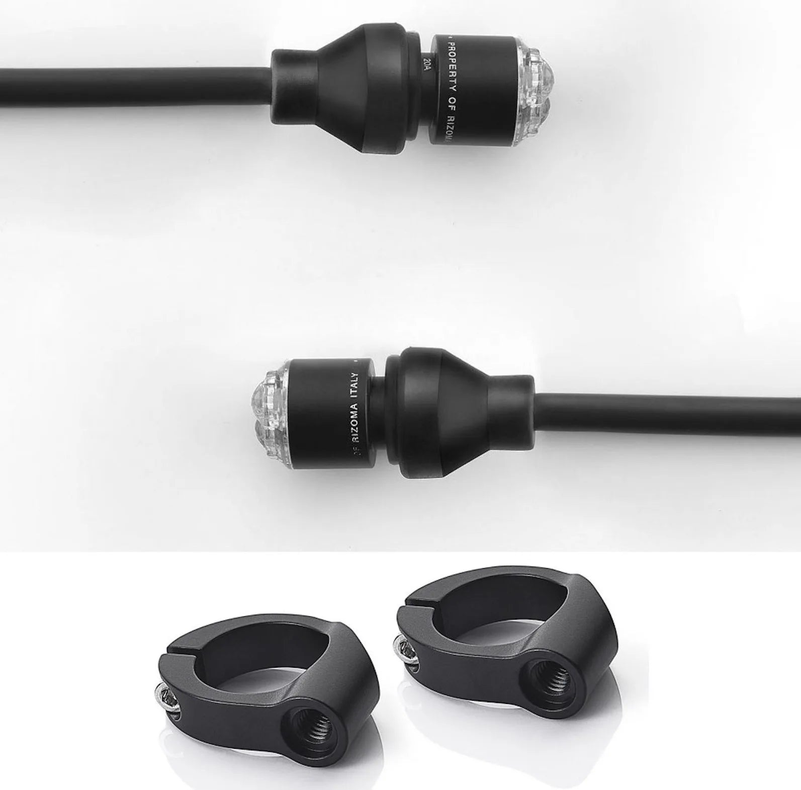 Pareja Intermitente Led Delanteros + Kit Espejo Light Unit - Rizoma Compatible Con Kawasaki Versys 1000 Abs (2012-2017)