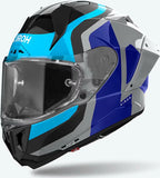 Casco Integral Para Moto Airoh Gp800 - Gp8C19 Hpc Carbon Azul Rojo Gloss Competition Talla Xl