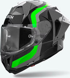 Casco Integral Para Moto Airoh Gp800 - Gp8C33 Hpc Carbon Verde Flúor Gloss Competition Talla Xl