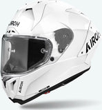 Casco Integral Para Moto Airoh Gp800 - Gp8F14 Hpc Carbon Blanco Gloss Color Talla Xs