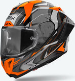 Full-Face Motorcycle Helmet Airoh Gp800 - Gp8Mu32 Hpc Carbon Gloss Orange Must Size Xl
