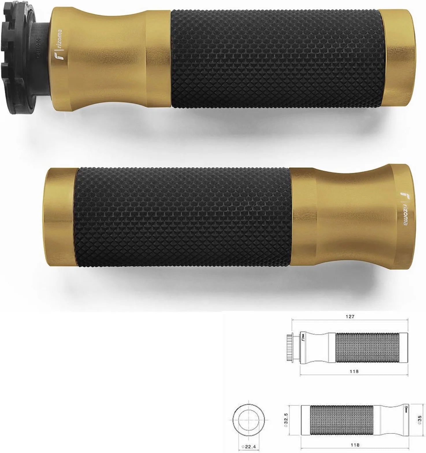 Perillas Ø22 Sport - Rizoma Compatible Con Suzuki Gsx-S 1000 Abs (2019)