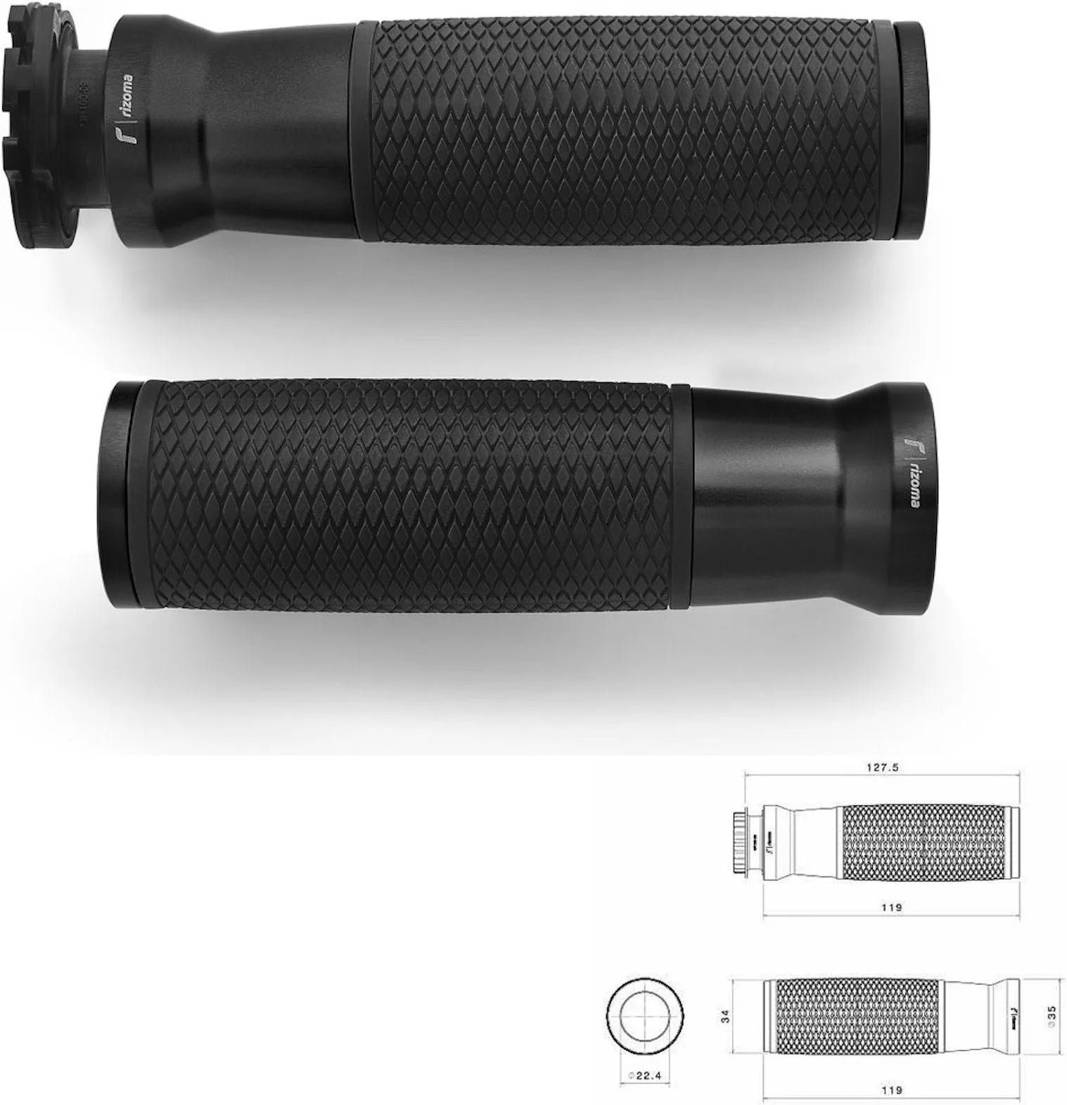 Perillas Ø22 Urlo - Rizoma Compatible Con Ktm 125 Duke Abs (2014-2016)
