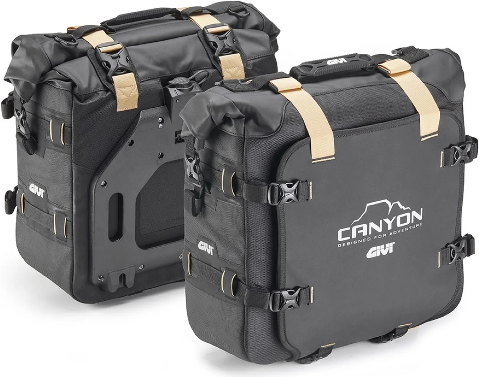 Alforjas Laterales Monokey Canyon Negro 50 Lt Canyon Nylon - Givi Compatible Con Ktm 890 Smt (2023-2024)