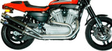 Escape Doble Con Homologación Acústica Round Carbono - Termignoni Compatible Con Harley-Davidson Xr 1200 R
