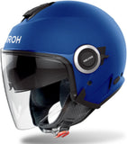 Casco Urban Para Moto Airoh Helyos - He619 Thermoplastic Hrt Azul Mate Color Talla L