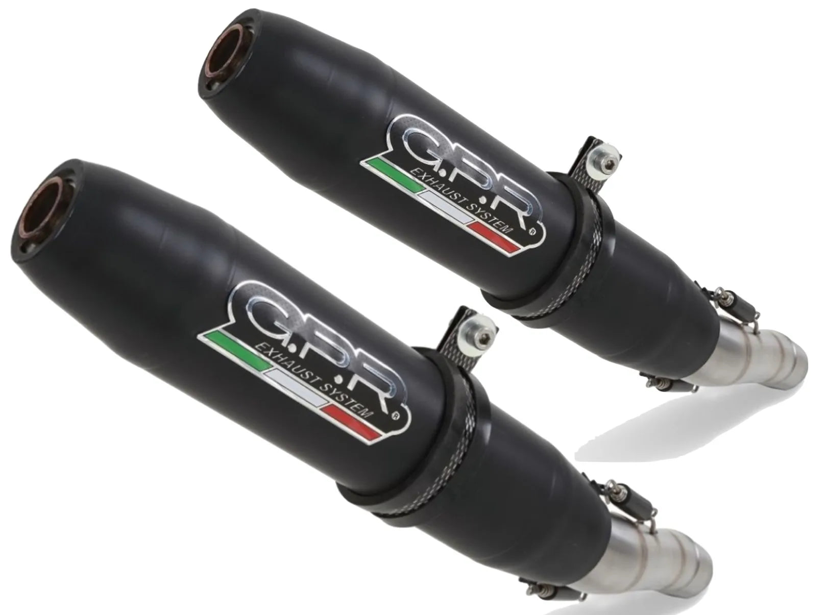 Tubo De Escape Con Homologación Acústica Deeptone Cafe Racer Acero Negro - Gpr Compatible Con Kawasaki Gpz 500 (1988-2003)