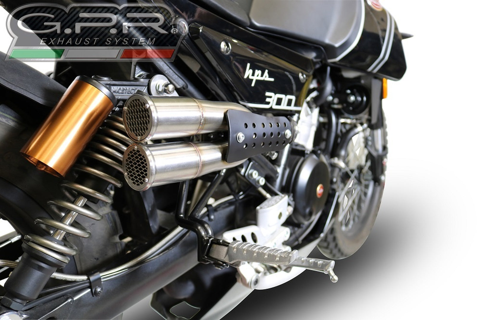 Exhaust Tip With Noise Certification Power Bomb Stainless Steel - Gpr Compatible With Quadro 3 (2011-2017)