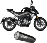 Complete Non-Catalytic Exhaust System With Sound Certification X-M1 Steel Black - Mivv Compatible With Cfmoto 300 Nk (2021-2024)