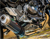 Sistema De Escape Completo Con Catalizador Y Homologación Acústica Satinox Carbon Look - Gpr Compatible Con Kawasaki Z 650 Rs (2021-2023)
