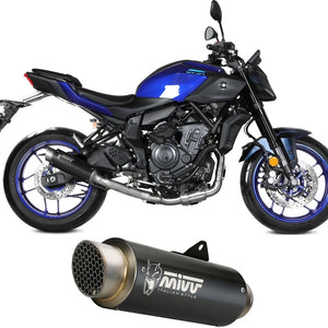 Complete Catalytic Exhaust System With Sound Certification Gppro Steel Black - Mivv Compatible With Yamaha Mt-07 (2025-2026)