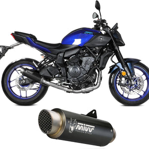 Complete Non-Catalytic Exhaust System With Sound Certification Gppro Steel Black - Mivv Compatible With Yamaha Mt-07 (2025-2026)