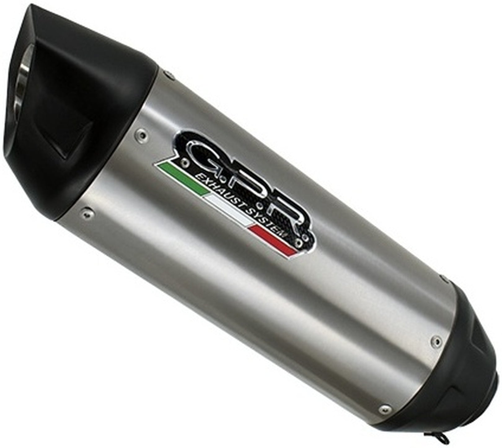 Exhaust Tip With Noise Certification Hyper Sonic Black Stainless Steel - Gpr Compatible With Triumph Tiger 900 Gt - Pro - Rally (2024-2025)