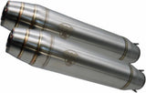 Exhaust Tip With Noise Certification Deeptone Cafe Racer Stainless Steel - Gpr Compatible With Bmw K 75 750 (1985-1997)