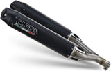 Dual Exhaust System With Sound Certification Furore Aluminium Black - Gpr Compatible With Yamaha Yzf 1000 R1 (2007-2008)