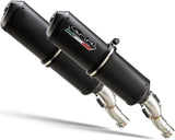Escape Doble Con Homologación Acústica Ghisa Acero Negro - Gpr Compatible Con Yamaha Bt 1100 Bulldog (2002-2007)