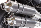 Escape Doble Con Homologación Acústica Tondo Carbon Look - Gpr Compatible Con Harley-Davidson Xr 1200 (2008-2012)