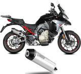 Exhaust Tip With Noise Certification Oval Titanium Carbon Fiber End Cap - Mivv Compatible With Ducati Multistrada V4 (2025-2026)