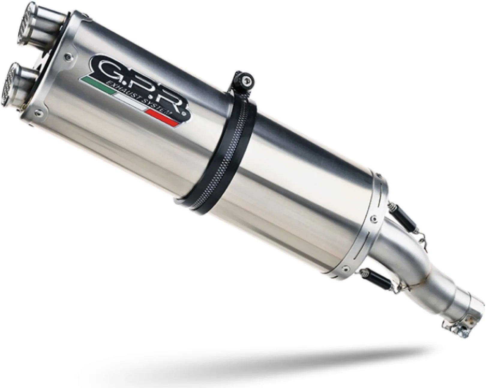 Tubo De Escape Con Homologación Acústica Furore Evo4 Aluminio Negro - Gpr Compatible Con Ducati Multistrada V4 - S (2022-2024)