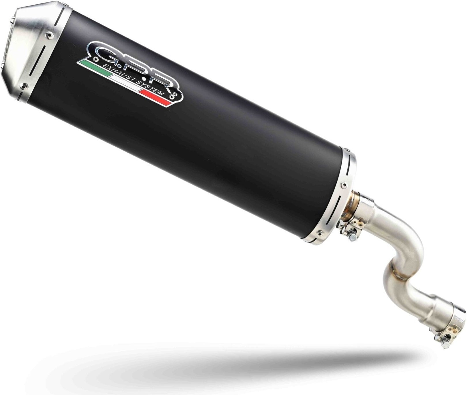 Catalytic Exhaust Tip With Sound Certification Evo4 Road Black Aluminium - Gpr Compatible With Mbk Kilibre 300 (2003-2008)