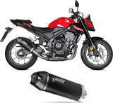 Exhaust Tip With Noise Certification Ak-1 Steel Black Carbon Fiber End Cap - Mivv Compatible With Honda Cb 500 Hornet (2025-2026)