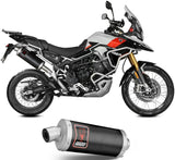 Exhaust Tip With Noise Certification Dakar Steel Black - Mivv Compatible With Triumph Tiger 900 Gt (2024-2026)