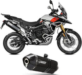 Exhaust Tip With Noise Certification Speed Edge Steel Black - Mivv Compatible With Triumph Tiger 900 Gt (2024-2026)