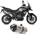 Exhaust Tip With Noise Certification Speed Edge Stainless Steel - Mivv Compatible With Triumph Tiger 850 Sport (2021-2025)