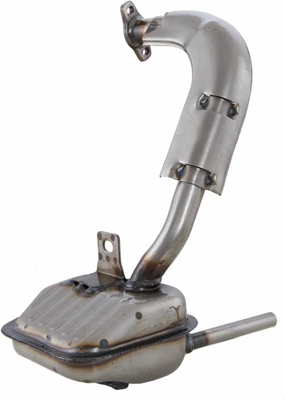 Sistema De Escape Completo Con Catalizador Y Homologación Acústica Sito Acero - Leovince Compatible Con Piaggio Vespa 50 Special
