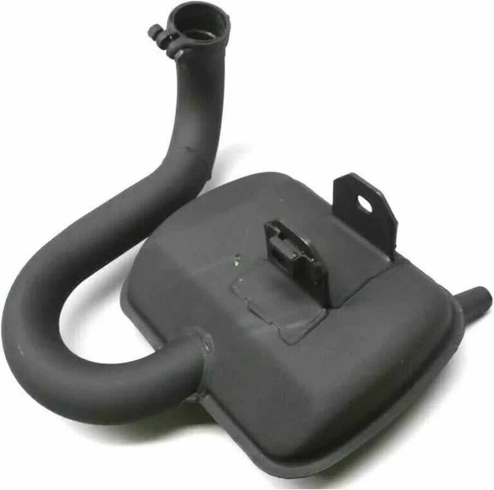 Complete Catalytic Exhaust System With Sound Certification Hand Made Tt Black Aluminum - Leovince Compatible With Peugeot Ludix 50 One Air (2004-2012)