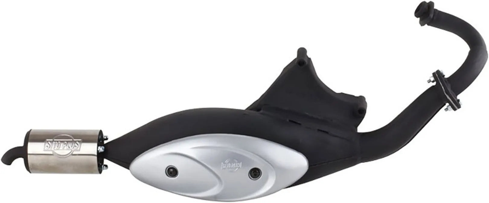 Sistema De Escape Completo Con Catalizador Y Homologación Acústica Sitoplus Acero - Leovince Compatible Con Gilera Stalker 50 (1997-2004)