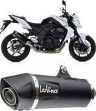 Tubo De Escape Con Homologación Acústica Nero Acero Fondo Carbono - Leovince Compatible Con Kawasaki Z 750 (2007-2014)