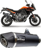 Tubo De Escape Con Homologación Acústica Lv One Evo Acero Negro Fondo Carbono - Leovince Compatible Con Honda Cb 500 F (2019-2023)