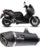 Tubo De Escape Con Homologación Acústica Nero Acero Fondo Carbono - Leovince Compatible Con Yamaha X-Max 300 (2017-2020)