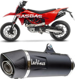 Tubo De Escape Con Homologación Acústica Nero Acero Fondo Carbono - Leovince Compatible Con Ktm 690 Enduro R (2019-2024)