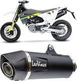 Tubo De Escape Con Homologación Acústica Nero Acero Fondo Carbono - Leovince Compatible Con Husqvarna 701 Supermoto (2021-2024)