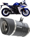 Tubo De Escape Con Homologación Acústica Lv Pro Carbono Fondo Carbono - Leovince Compatible Con Yamaha Yzf-R3 (2015-2017)