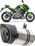 Tubo De Escape Con Homologación Acústica Lv Pro Acero Fondo Carbono - Leovince Compatible Con Kawasaki Z 900 (2017-2019)