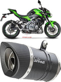 Tubo De Escape Con Homologación Acústica Lv Pro Carbono Fondo Carbono - Leovince Compatible Con Kawasaki Z 900 (2017-2019)