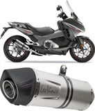 Tubo De Escape Con Homologación Acústica Factory S Titano Fondo Carbono - Leovince Compatible Con Kawasaki Ninja 1000 Sx (2020-2024)