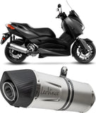Tubo De Escape Con Homologación Acústica Lv One Evo Acero Fondo Carbono - Leovince Compatible Con Yamaha X-Max 300 (2017-2020)