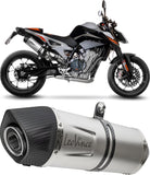 Tubo De Escape Con Homologación Acústica Lv One Evo Acero Fondo Carbono - Leovince Compatible Con Ktm 790 Duke - L A2 (2025-2026)